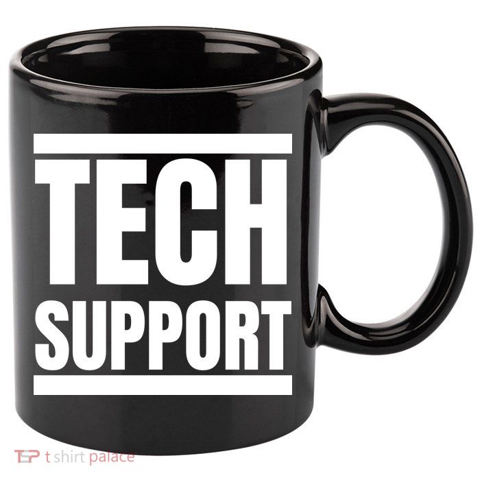 Tech Support 11oz C Handle Ceramic Mug
