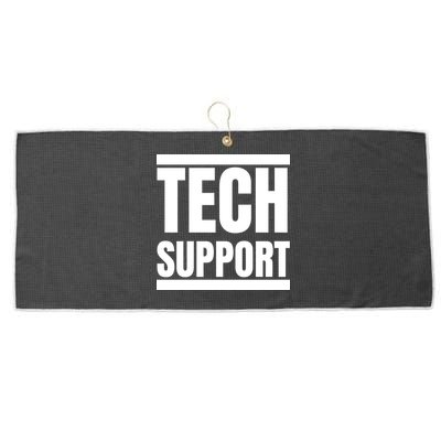 Tech Support Large Microfiber Waffle Golf Towel