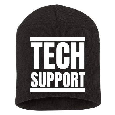 Tech Support Short Acrylic Beanie