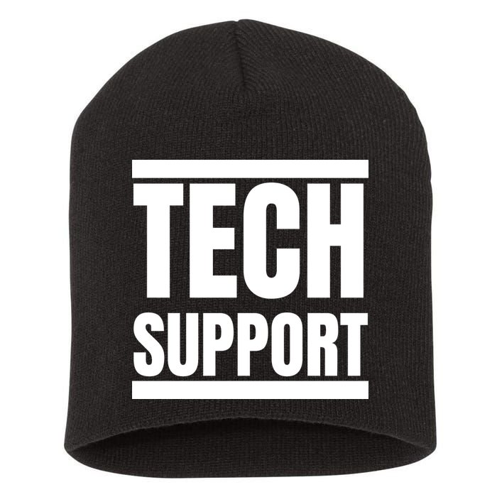 Tech Support Short Acrylic Beanie