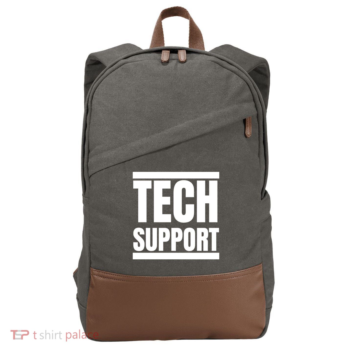 Tech Support Cotton Canvas Backpack
