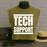 Tech Support Garment-Dyed Women's Muscle Tee