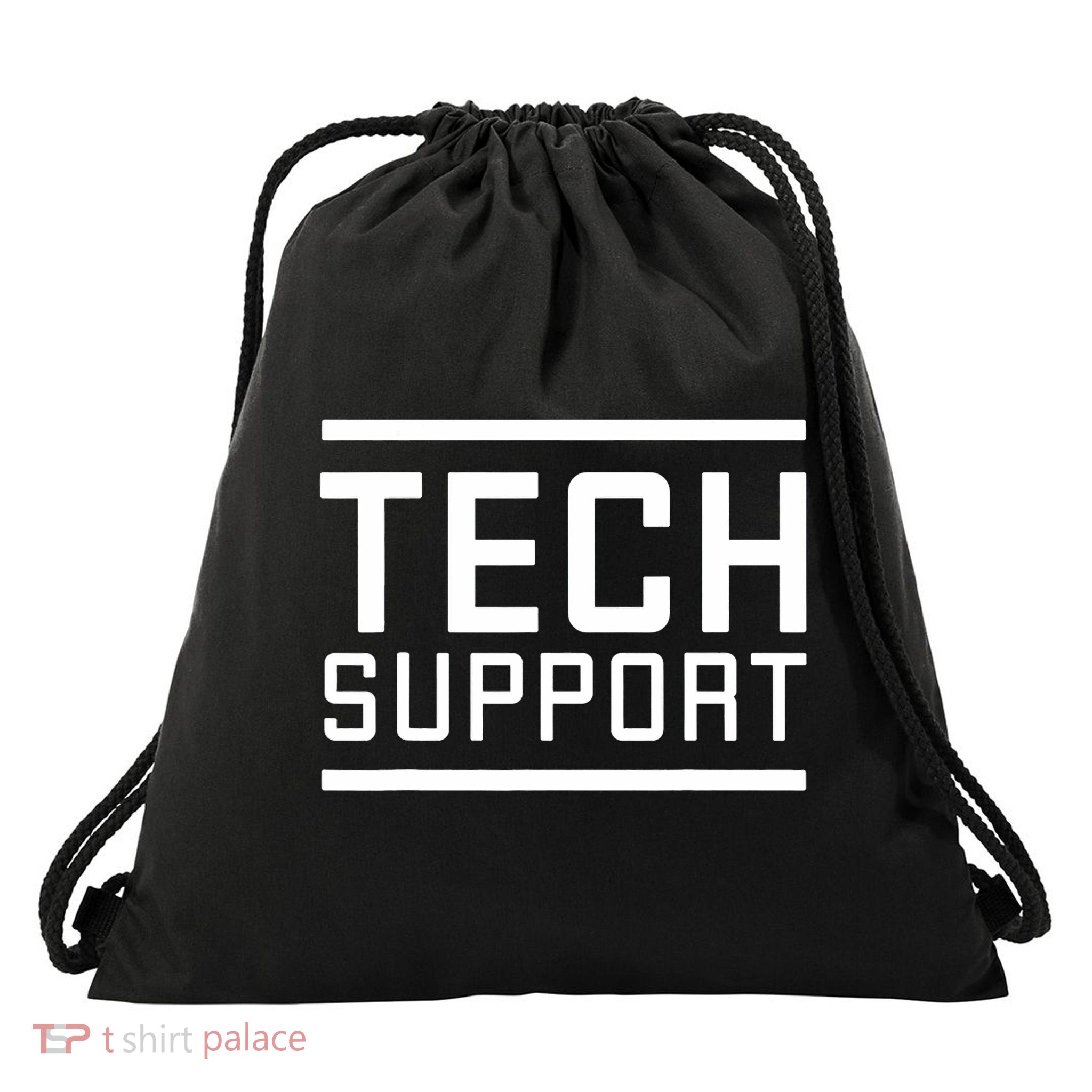 Tech Support Drawstring Bag