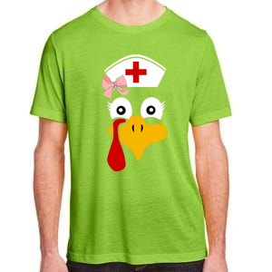 Thanksgiving Scrub Tops Turkey Nurse Nursing Cool Gift Adult ChromaSoft Performance T-Shirt