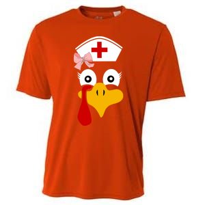 Thanksgiving Scrub Tops Turkey Nurse Nursing Cool Gift Cooling Performance Crew T-Shirt