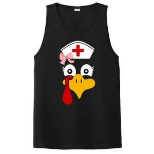 Thanksgiving Scrub Tops Turkey Nurse Nursing Cool Gift PosiCharge Competitor Tank