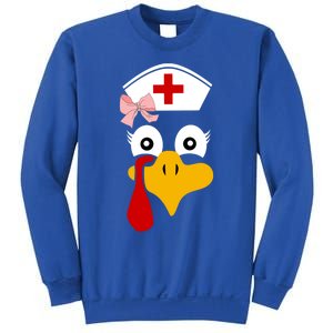 Thanksgiving Scrub Tops Turkey Nurse Nursing Cool Gift Sweatshirt