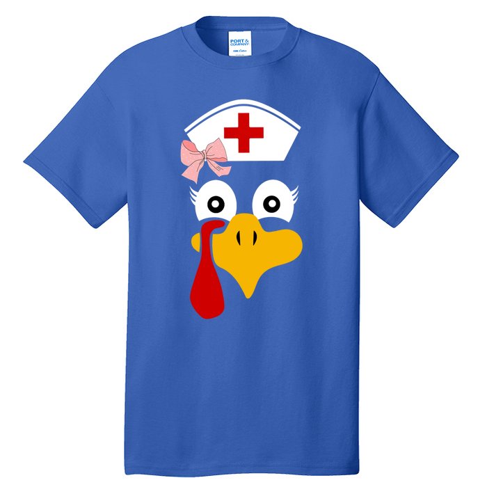 Thanksgiving Scrub Tops Turkey Nurse Nursing Cool Gift Tall T-Shirt