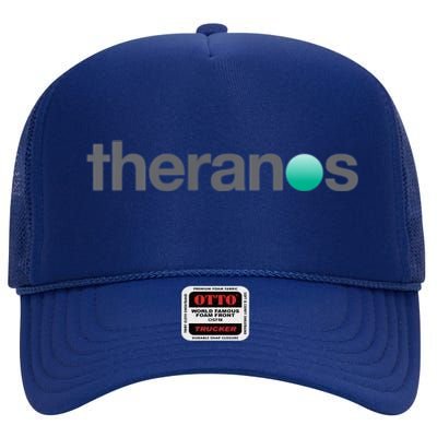 Theranos Swag High Crown Mesh Back Trucker Hat