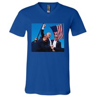 Trump Shot Trump Shooting Trump 2024 V-Neck T-Shirt