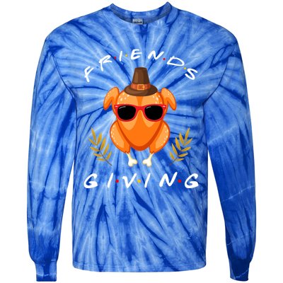 Turkey Squad Team Thanksgiving Friend Meaningful Gift Tie-Dye Long Sleeve Shirt