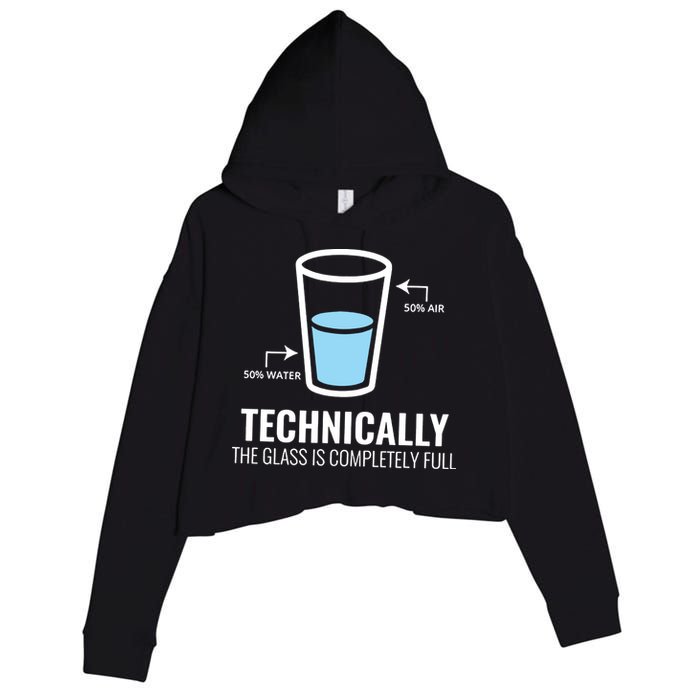 Technically Science Crop Fleece Hoodie