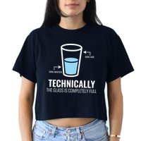 Technically Science Crop Top
