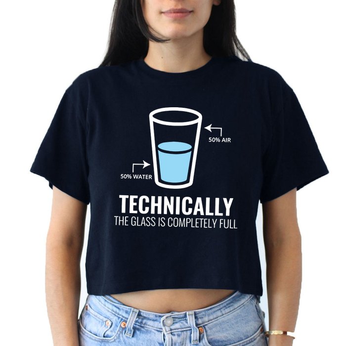 Technically Science Crop Top