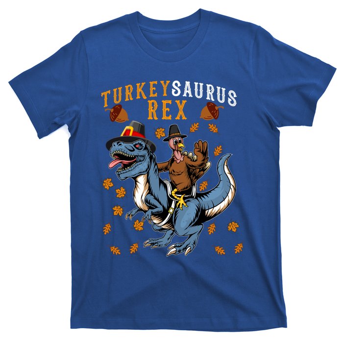 Turkey Saurus Tcute Giftrex Thanksgiving Dinosaur Costume Boys Gift T-Shirt