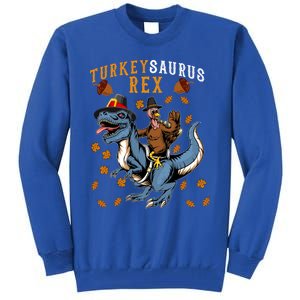 Turkey Saurus Tcute Giftrex Thanksgiving Dinosaur Costume Boys Gift Tall Sweatshirt