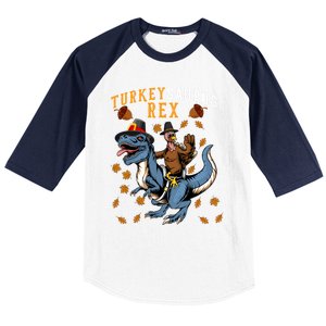 Turkey Saurus Tcute Giftrex Thanksgiving Dinosaur Costume Boys Gift Baseball Sleeve Shirt