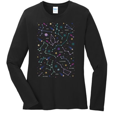 The Stars Ladies Long Sleeve Shirt