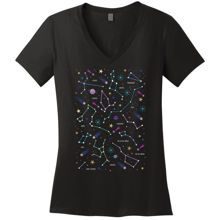 The Stars Women's V-Neck T-Shirt