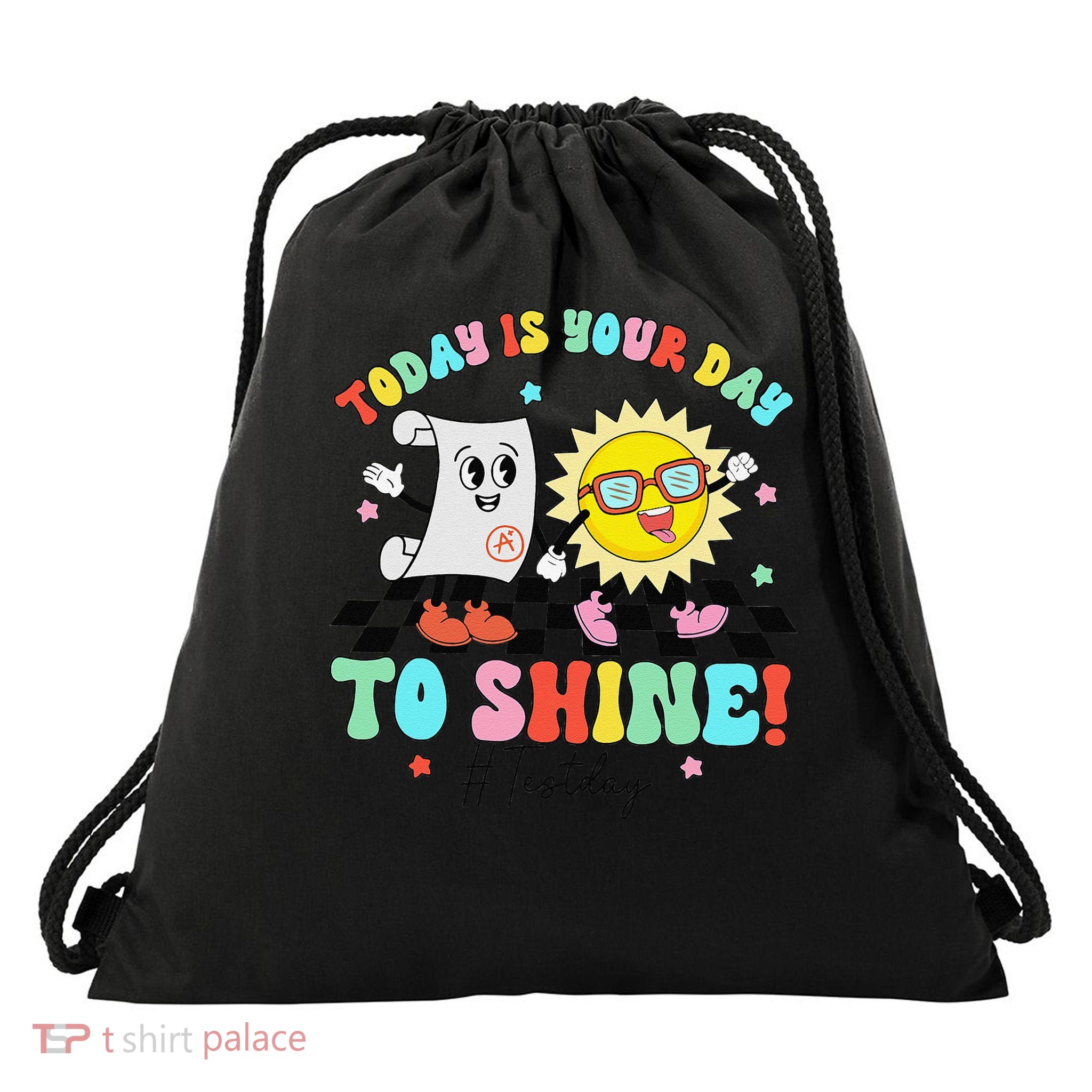 Teacher School Testing Day You Are More Than Test Score Drawstring Bag