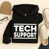 Tech Support Tech Support Funny Hoodie