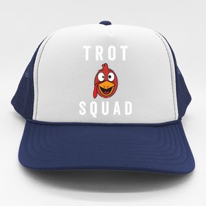 Trot Squad Thanksgiving Day Funny Turkey Face Running Funny Gift Cool Gift Trucker Hat