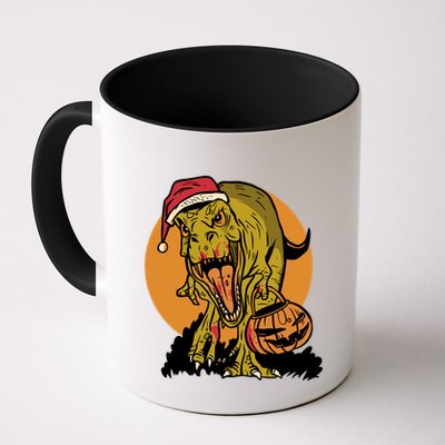 TRex Santa Trick Or Treating Halloween Funny Mug