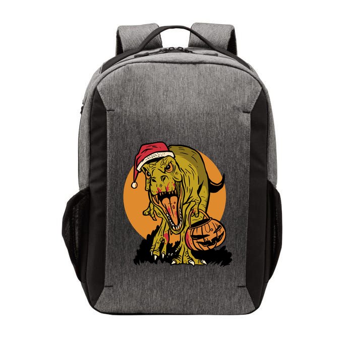 TRex Santa Trick Or Treating Halloween Funny Vector Backpack