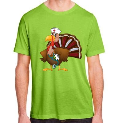 Thanksgiving Scrub Tops Turkey Nurse Gift Holiday Nursing Cool Gift Adult ChromaSoft Performance T-Shirt