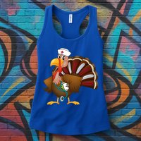 Thanksgiving Scrub Tops Turkey Nurse Gift Holiday Nursing Cool Gift Womens Tank Top