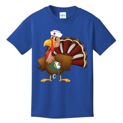 Thanksgiving Scrub Tops Turkey Nurse Gift Holiday Nursing Cool Gift Kids T-Shirt