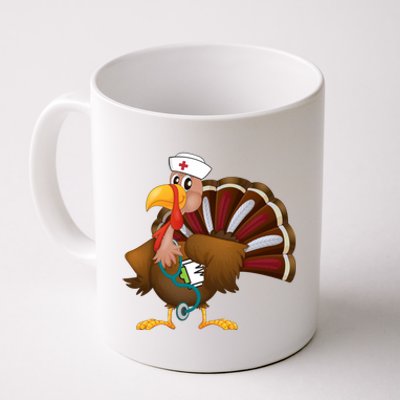 Thanksgiving Scrub Tops Turkey Nurse Gift Holiday Nursing Cool Gift Coffee Mug