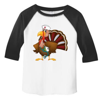 Thanksgiving Scrub Tops Turkey Nurse Gift Holiday Nursing Cool Gift Toddler Fine Jersey T-Shirt