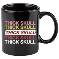 Thick Skull 11oz C Handle Ceramic Mug
