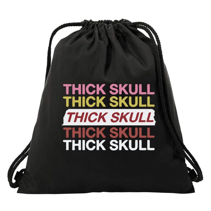 Thick Skull Drawstring Bag