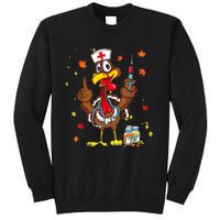 Thanksgiving Scrub Tops Women Turkey Nurse Holiday Nursing Sweatshirt