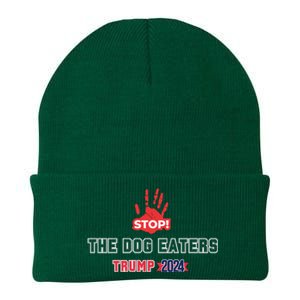 Trump Stop The Dog Eaters Trump 2024 Knit Cap Winter Beanie