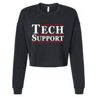 Tech Support Cropped Pullover Crew