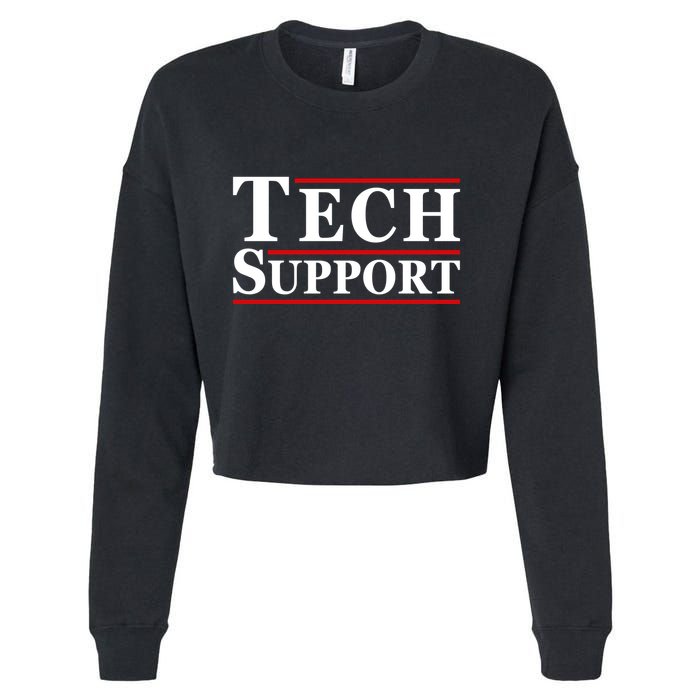 Tech Support Cropped Pullover Crew