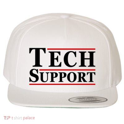 Tech Support Wool Snapback Cap