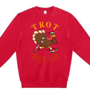 Trot Squad Thanksgiving Turkey Trot Costume Premium Crewneck Sweatshirt