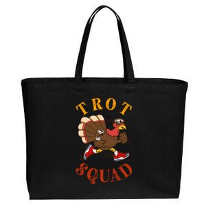 Trot Squad Thanksgiving Turkey Trot Costume Cotton Canvas Jumbo Tote