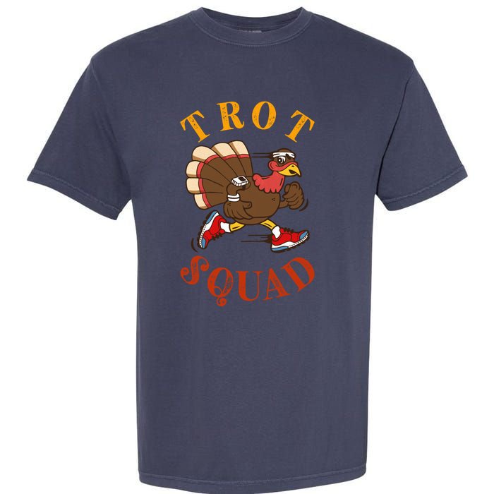 Trot Squad Thanksgiving Turkey Trot Costume Garment-Dyed Heavyweight T-Shirt