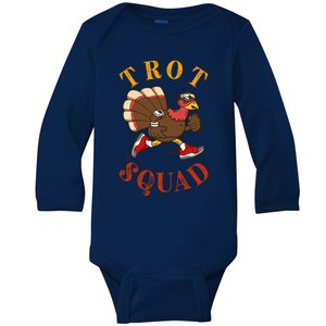 Trot Squad Thanksgiving Turkey Trot Costume Baby Long Sleeve Bodysuit