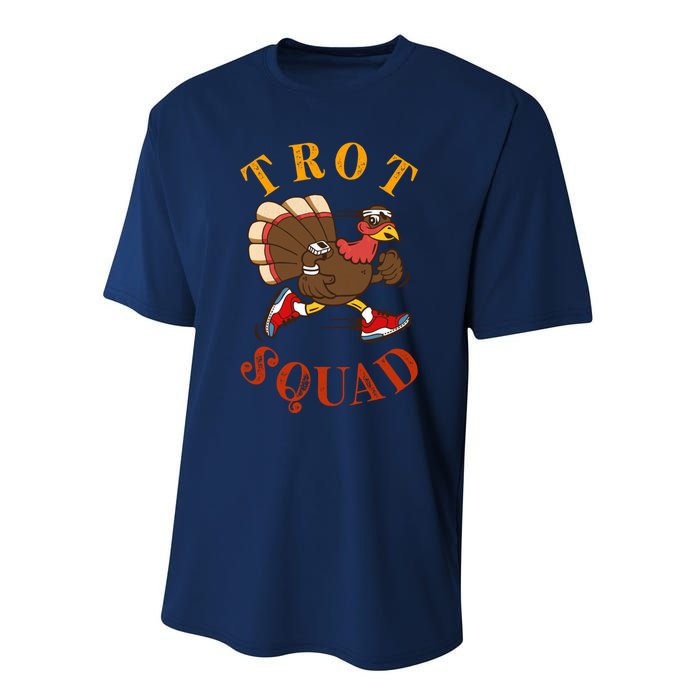 Trot Squad Thanksgiving Turkey Trot Costume Performance Sprint T-Shirt