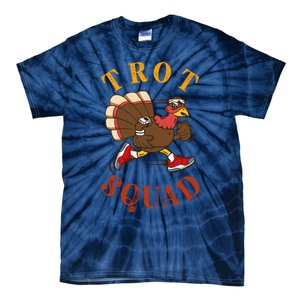 Trot Squad Thanksgiving Turkey Trot Costume Tie-Dye T-Shirt