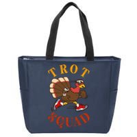 Trot Squad Thanksgiving Turkey Trot Costume Zip Tote Bag