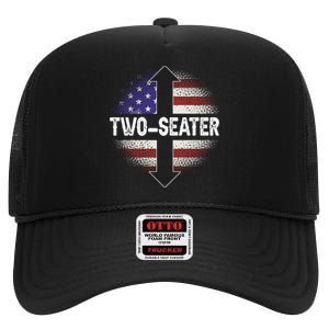 Two Seater Two Seater High Crown Mesh Back Trucker Hat