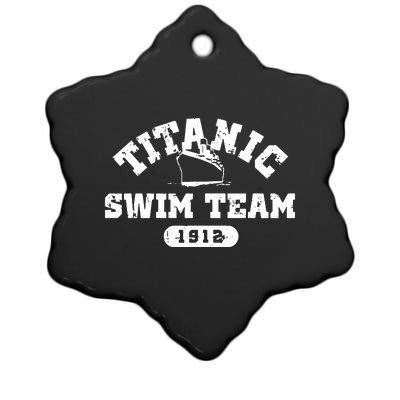 Titanic Swim Team Sports History Navy Sarcastic Funny Ceramic Star Ornament