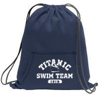 Titanic Swim Team Sports History Navy Sarcastic Funny Sweatshirt Cinch Pack Bag